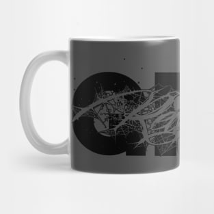 spiders bite (black text) Mug